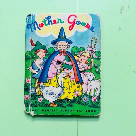 Vintage 1940s "Mother Goose" Storybook Nursery Rhyme Book Rare Children's Book - Picture 1 of 7